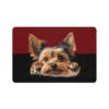 Yorkshire Terrier Dog Food Mat (12x18)  -Garnet/Black - Image 2