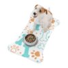 Colorful Pet Feeding Mats with Fun Bones & Paws Design - White - Image 6