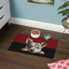 Australian Cattle Dog Food Mat (12x18)  -Garnet/Black - Image 4