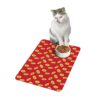 Vibrant Pet Food Mat - 12x18 Non-Slip Design for Cats and Dogs-Dark Red - Image 4