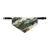 Green and Gold Marble Stylish Pet Bandana Collar for Dogs - Fashionable and Comfortable - Image 2