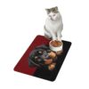 Rottweiler Dog Food Mat (12x18)  -Garnet/Black - Image 4