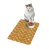 Vibrant Pet Food Mat - 12x18 Non-Slip Design for Cats and Dogs-Light Brown - Image 4