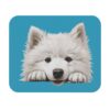 Samoyed Mouse Pad -Turquoise Pet Design for Dog Lovers - Image 2