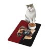 Boxer Pet Food Mat (12x18)  -Garnet/Black - Image 3
