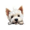 West Highland White Dog Kiss-Cut Sticker - Perfect for Pet Lovers & Laptop Decor - Image 2