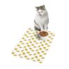 Vibrant Pet Food Mat - 12x18 Non-Slip Design for Cats and Dogs-White - Image 4