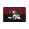 American Miniature Shepard Dog Food Mat (12x18)  -Garnet/Black - Image 2