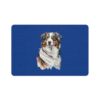 Australian Shepard Pet Food Mat (12x18) - Dark Blue - Image 2