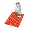 Vibrant Pet Food Mat - 12x18 Non-Slip Design for Cats and Dogs-Red - Image 4