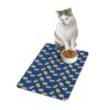 Vibrant Pet Food Mat - 12x18 Non-Slip Design for Cats and Dogs-Dark Blue - Image 4