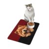 Chow Chow Dog Food Mat (12x18)  -Garnet/Black - Image 4