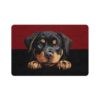 Rottweiler Dog Food Mat (12x18)  -Garnet/Black - Image 2