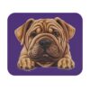 Shar Pei Mouse Pad -Purple Cute Pet Design for Dog Lovers - Image 2