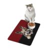 German Shepard Dog Food Mat (12x18)  -Garnet/Black - Image 4