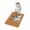 Australian Shepard Pet Food Mat (12x18) - Light Brown - Image 3