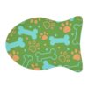Colorful Pet Feeding Mats with Fun Bones & Paws Design-Light Green - Image 9