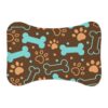 Colorful Pet Feeding Mats with Fun Bones & Paws Design-Brown - Image 2