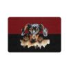 Doberman Pinscher Dog Food Mat (12x18)  -Garnet/Black - Image 2