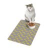 Vibrant Pet Food Mat - 12x18 Non-Slip Design for Cats and Dogs-Grey - Image 4