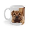 This Shar Pei 11 oz white mug exudes warmth and coziness - Image 4