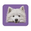 Samoyed Mouse Pad -Light Purple Pet Design for Dog Lovers - Image 2