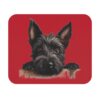Scottish Terrier Mouse Pad -Dark Red Pet Design for Dog Lovers - Image 2