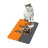 Belgian Malinois Pet Food Mat (12x18)  -Orange/Smokey - Image 3