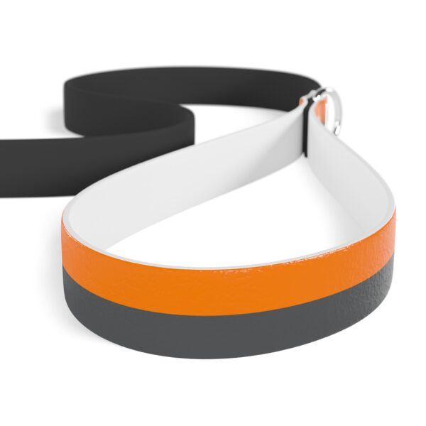Orange and Smoky Stylish Dual-Color Dog Leash - Durable & Comfortable