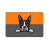 Boston Terrier Pet Food Mat (12x18)  -Orange/Smokey - Image 2