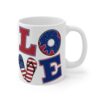 Patriotic Love Mug - 11oz USA Themed Coffee Cup with Fun Donut and Flip Flop Designs - Image 5