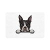 Boston Terrier Pet Food Mat (12x18) - White - Image 2