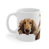 Afghan Hound  11oz white ceramic mug exudes a cozy and warm vibe. - Image 4