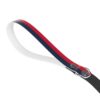 Red and Navy Blue Stylish Dual-Color Dog Leash - Durable & Comfortable - Image 3