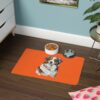 Australian Shepard Pet Food Mat (12x18) - Orange - Image 4