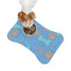 Colorful Pet Feeding Mats with Fun Bones & Paws Design-Light Blue - Image 3