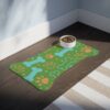 Colorful Pet Feeding Mats with Fun Bones & Paws Design-Light Green - Image 7
