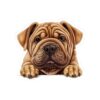 Adorable Shar Pei Dog Kiss-Cut Sticker - Perfect for Pet Lovers & Laptop Decor - Image 2