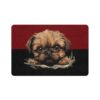 Brussels Griffon Dog Food Mat (12x18)  -Garnet/Black - Image 2