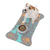 Colorful Pet Feeding Mats with Fun Bones & Paws Design-Grey - Image 6