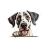 Great Dane Dog Kiss-Cut Sticker - Perfect for Pet Lovers & Laptop Decor - Image 2