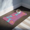 Colorful Pet Feeding Mats with Fun Bones & Paws Design-Light Pink - Image 7