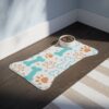 Colorful Pet Feeding Mats with Fun Bones & Paws Design - White - Image 7